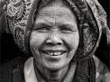 portrait woman myanmar burma make-up thanaka